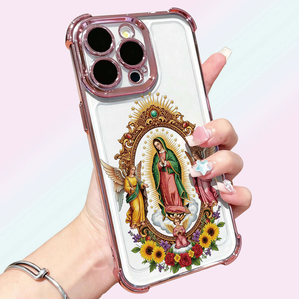 Angel Maria iPhone 17 Pro Max Case for iPhone 12-17 Pro Max Shockproof Anti-drop Protective Dustproof for Girls Wireless Charging 360° Screen & Camera Protection
