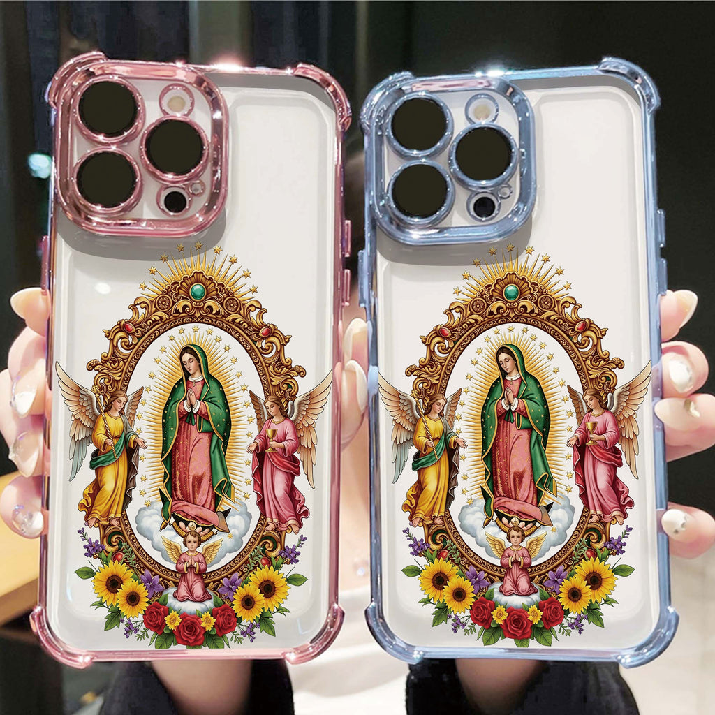 Angel Maria iPhone 17 Pro Max Case for iPhone 12-17 Pro Max Shockproof Anti-drop Protective Dustproof for Girls Wireless Charging 360° Screen & Camera Protection