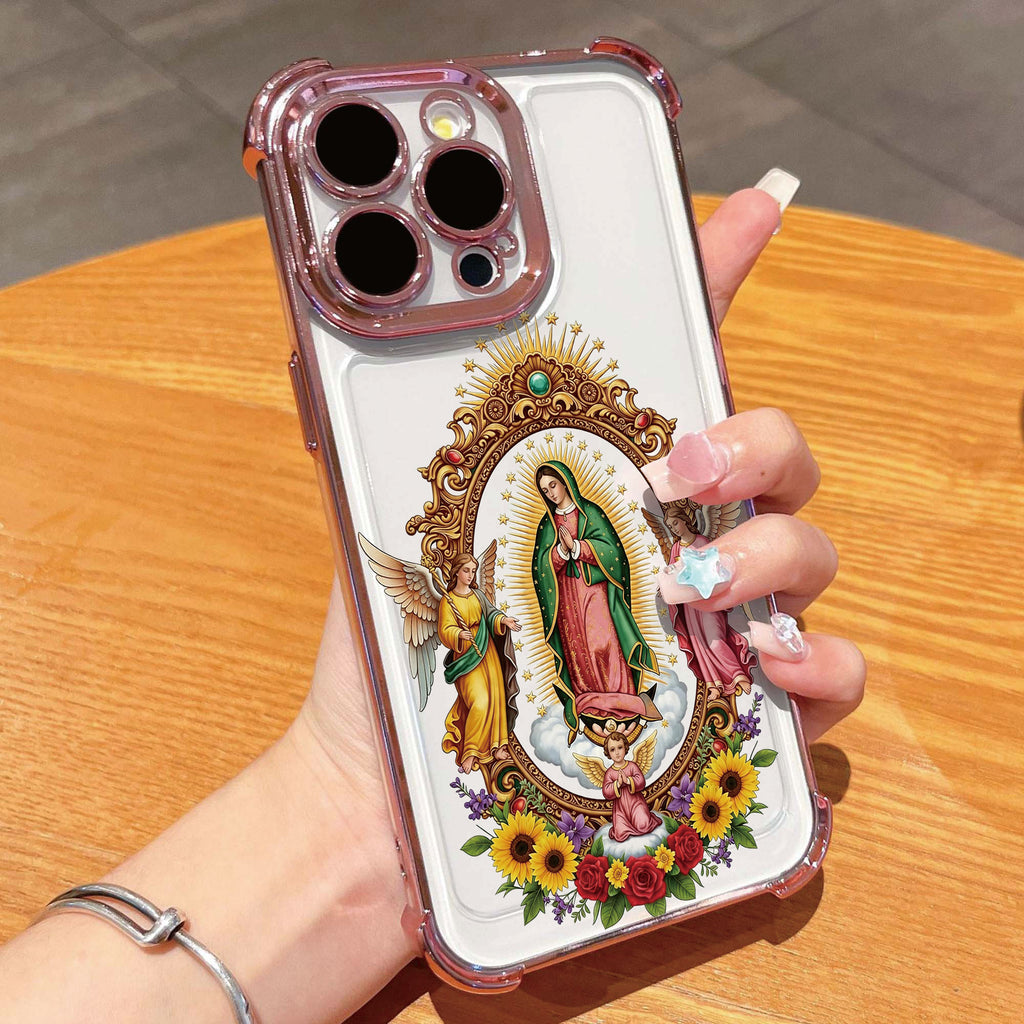 Angel Maria iPhone 17 Pro Max Case for iPhone 12-17 Pro Max Shockproof Anti-drop Protective Dustproof for Girls Wireless Charging 360° Screen & Camera Protection