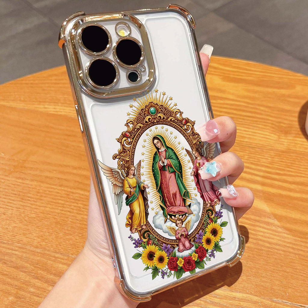 Angel Maria iPhone 17 Pro Max Case for iPhone 12-17 Pro Max Shockproof Anti-drop Protective Dustproof for Girls Wireless Charging 360° Screen & Camera Protection