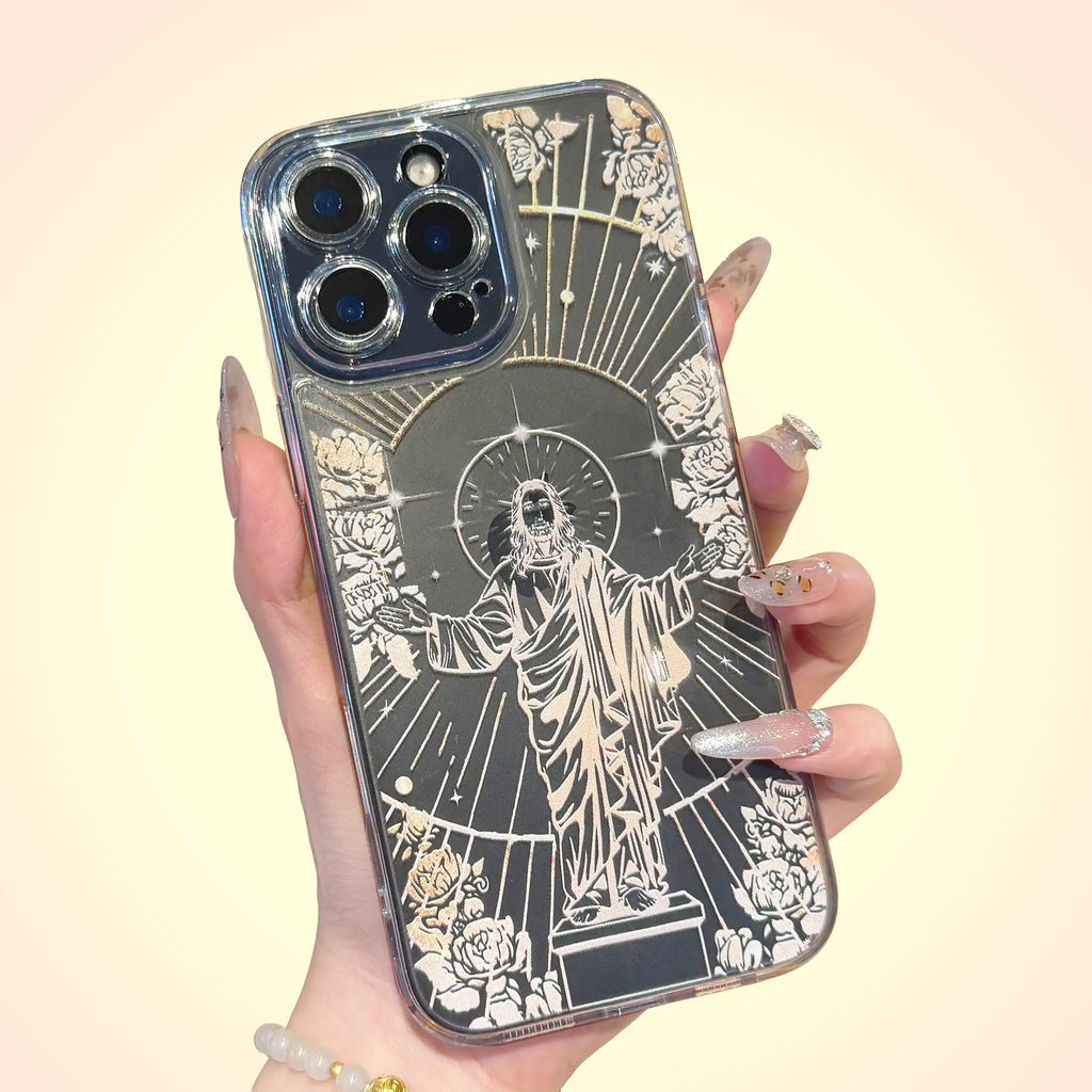Jesus Panting Pattern Phone Case with Full Body Protection