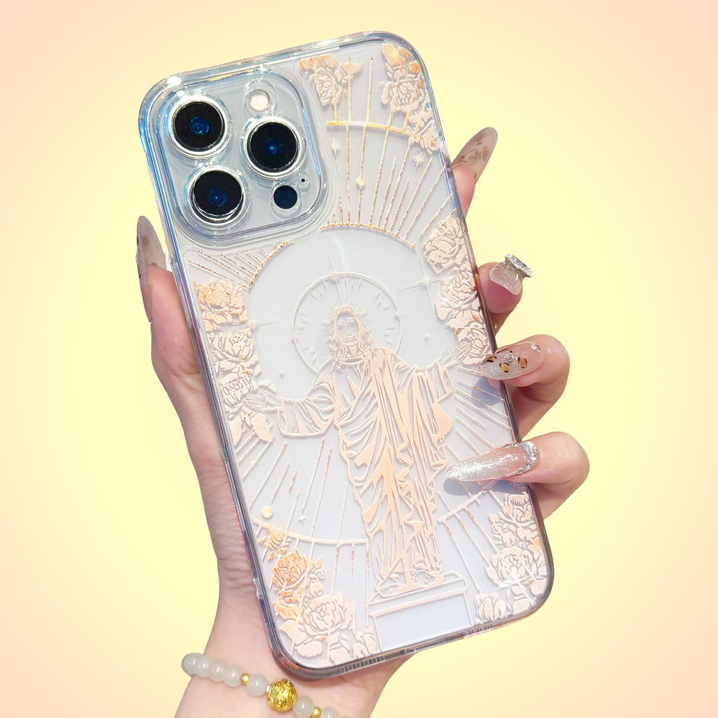 Jesus Panting Pattern Phone Case with Full Body Protection