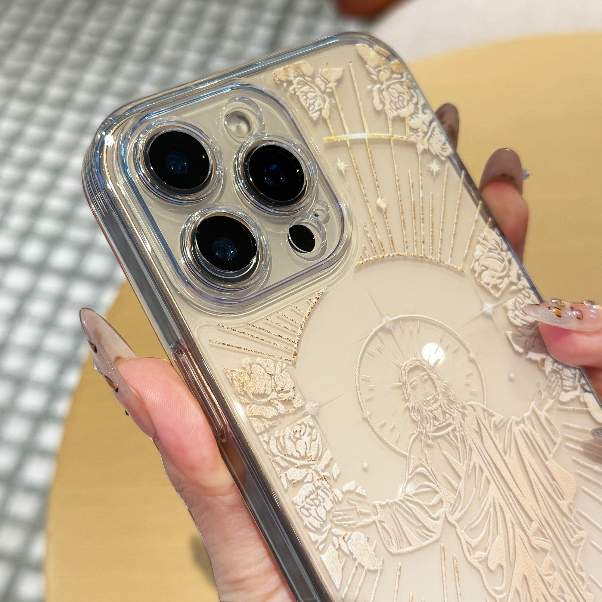 Jesus Panting Pattern Phone Case with Full Body Protection