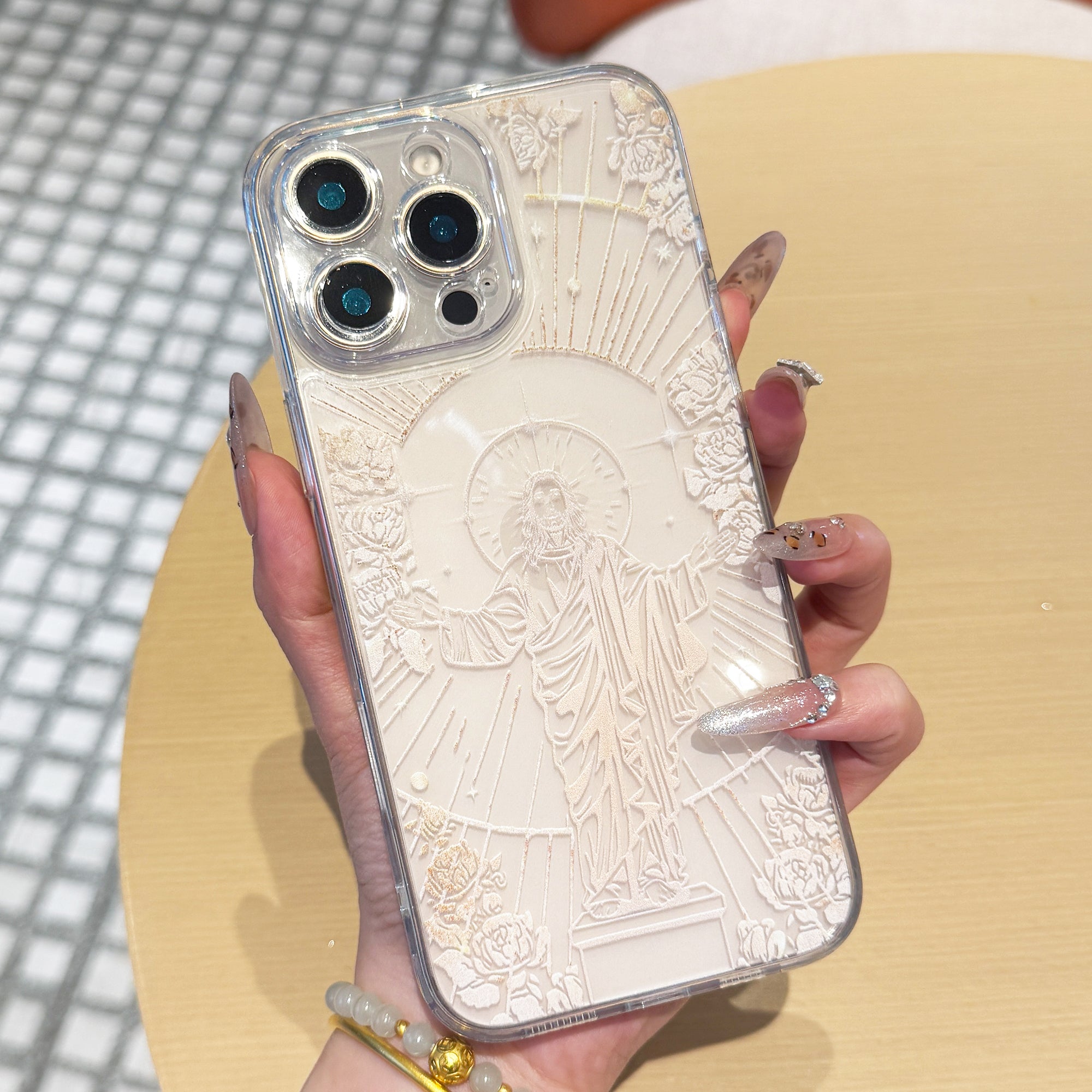 Jesus Panting Pattern Phone Case with Full Body Protection