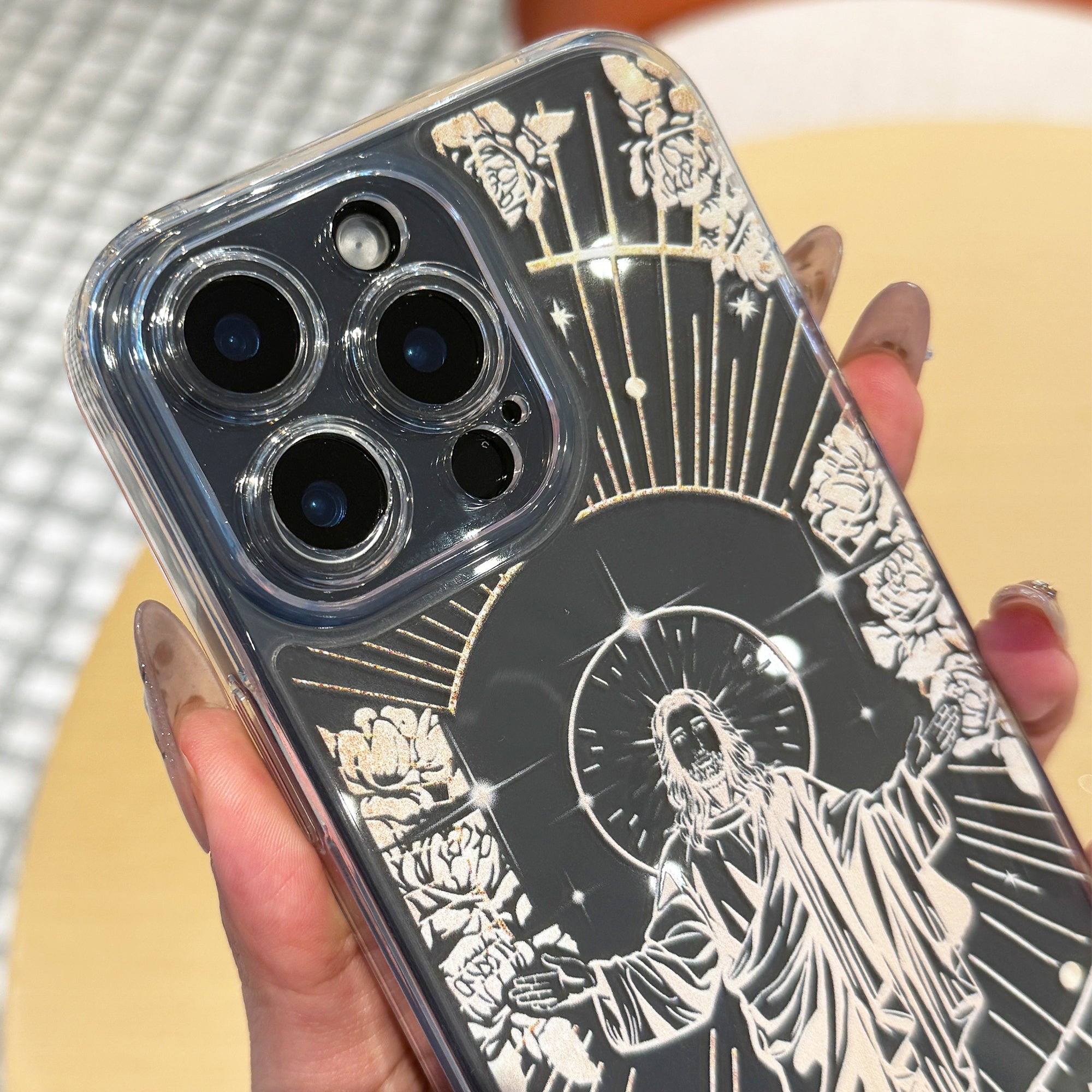 Jesus Panting Pattern Phone Case with Full Body Protection