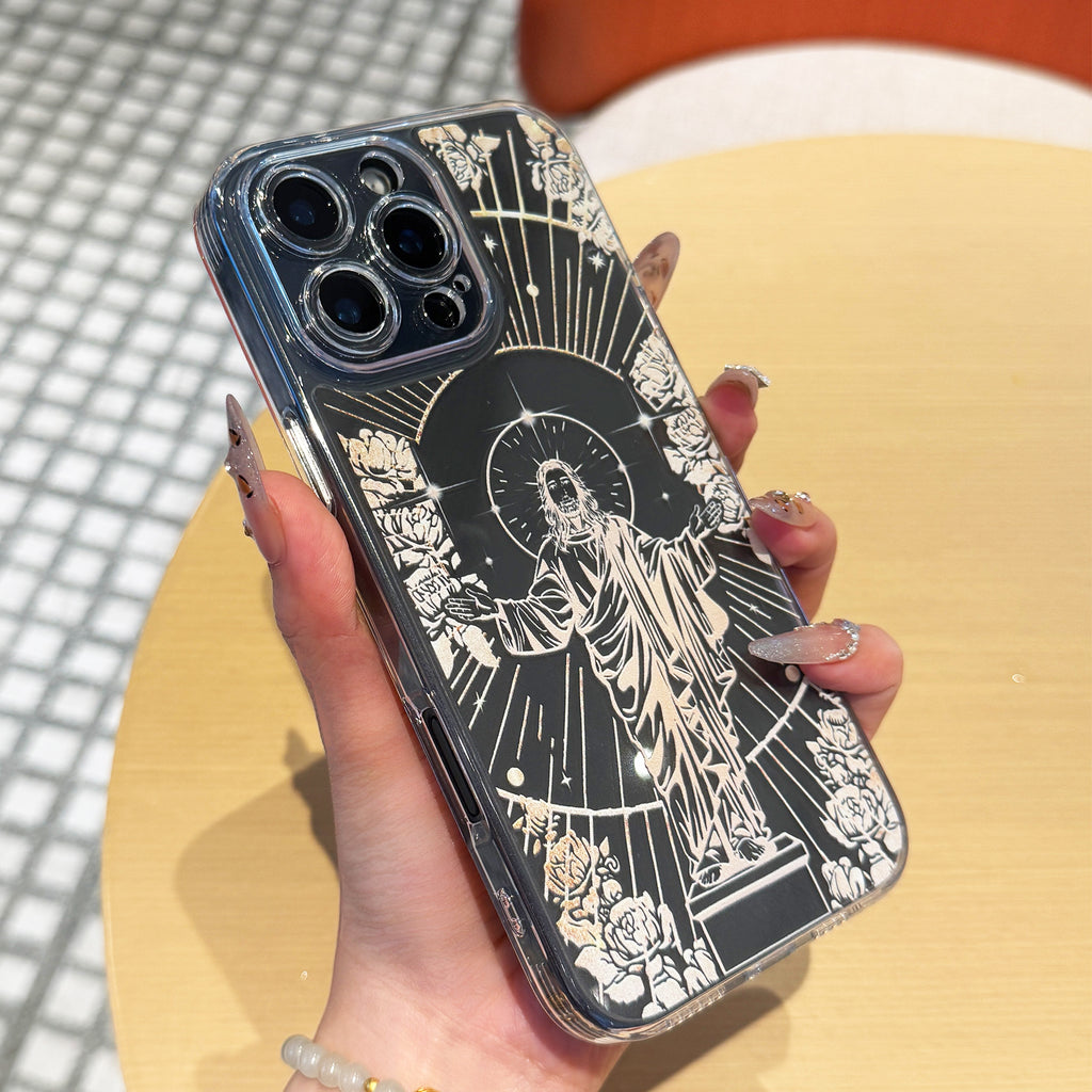Jesus Panting Pattern Phone Case with Full Body Protection