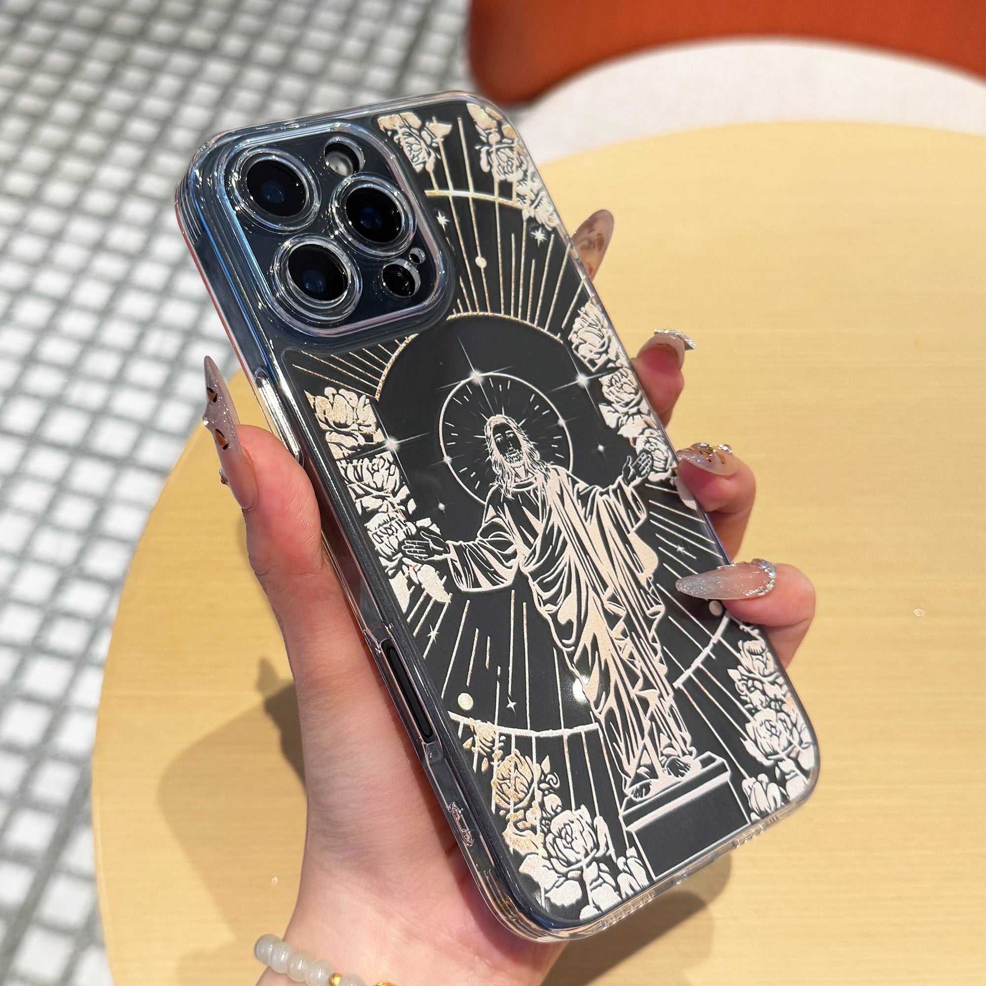 Jesus Panting Pattern Phone Case with Full Body Protection
