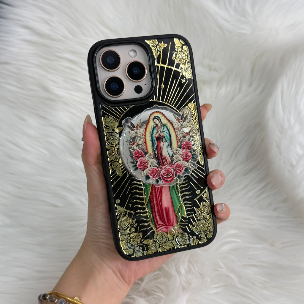 Virgin Mary Phone Grip for MagSafe with Kickstand for Hands-Free Viewing